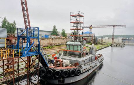 В Зеленодольске спущен на воду буксир «Кулой» проекта Т3150-ЗД. Фото Зеленодольского завода имени А.М. Горького